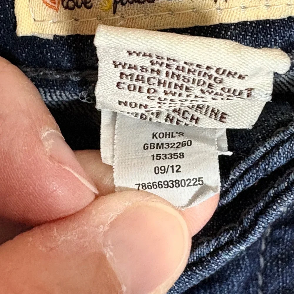 Mudd Girls Dark Wash Bootcut Jeans Blue Size 14R Y2K Retro Cowgirl Casual